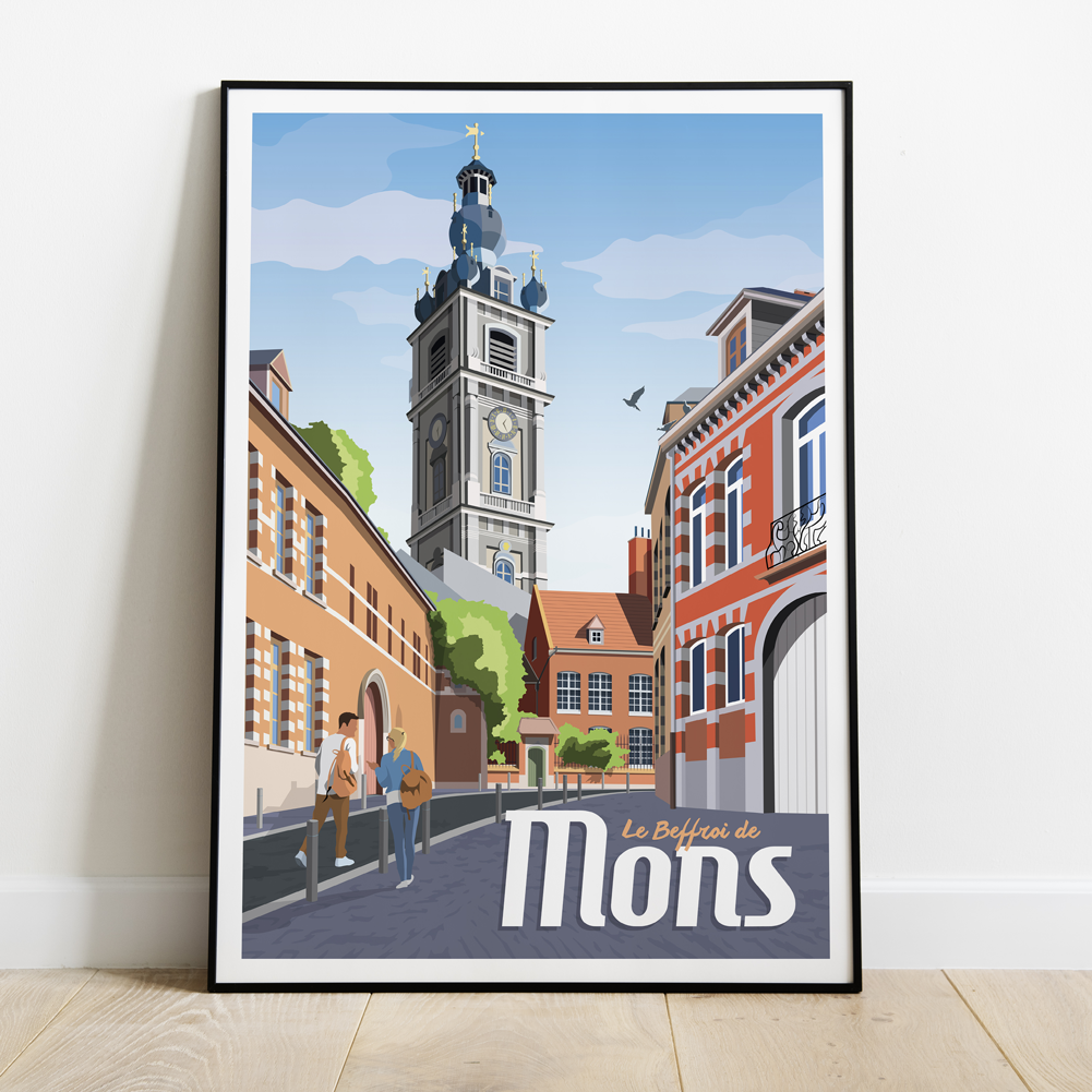 België Mons Belfort poster