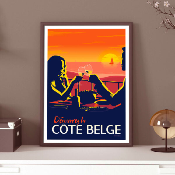 Affiche Belgique La Cote Belge