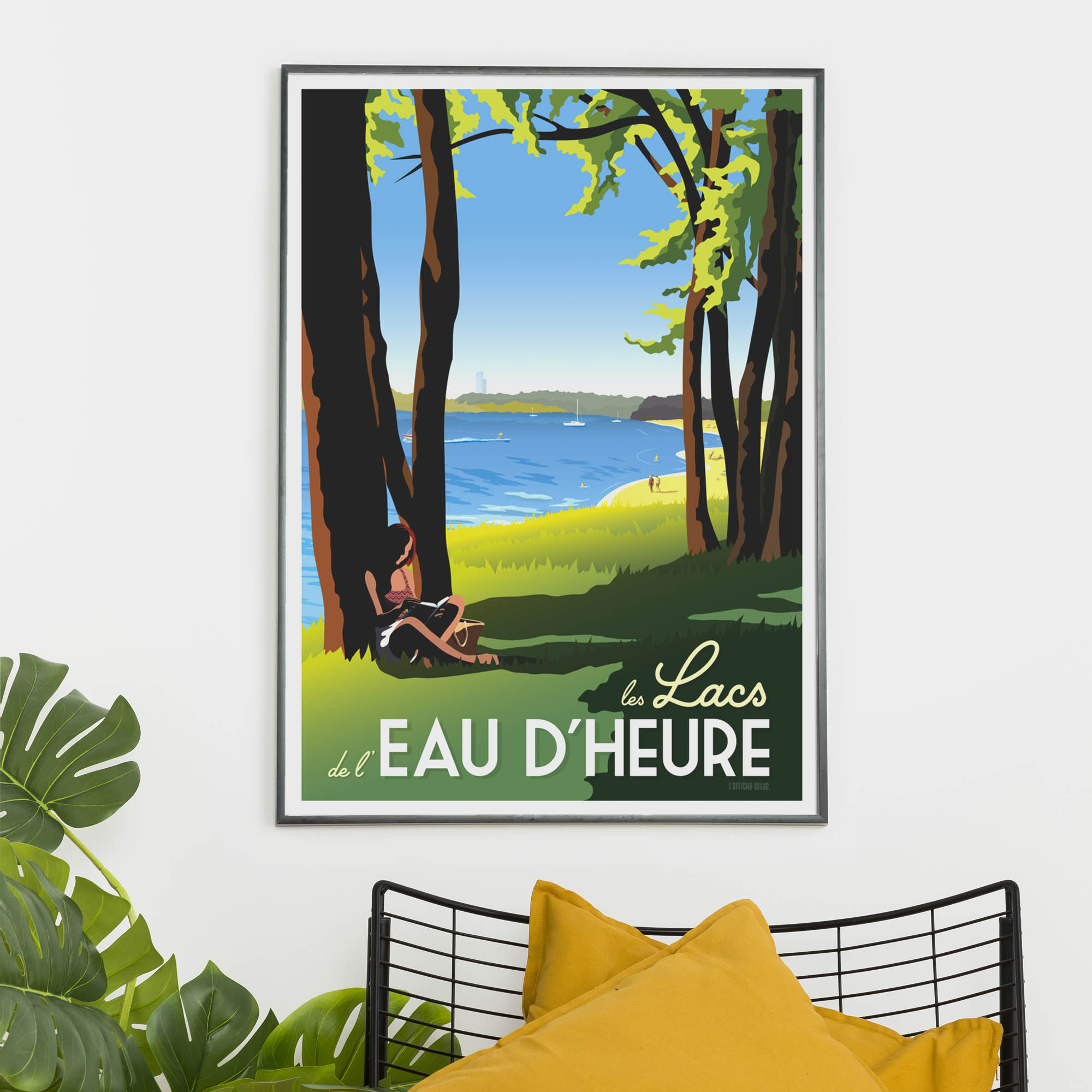 België Lacs de l'Eau d'Heure affiche