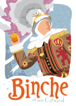 Poster Binche en zijn carnaval