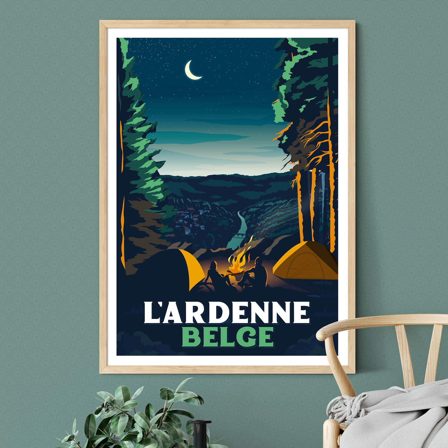 Affiche L'Ardenne Belge
