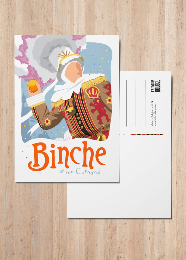 Ansichtkaart Binche en zijn carnaval