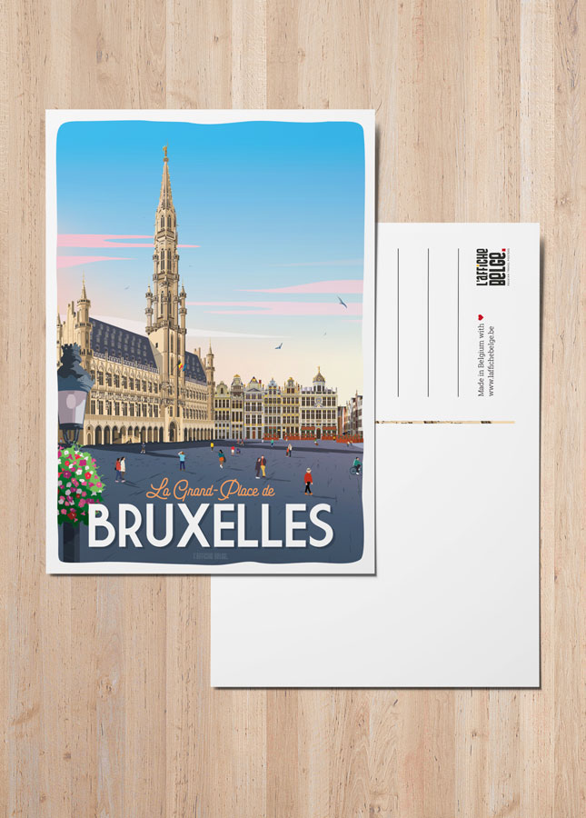 Ansichtkaart De Grote Markt in Brussel