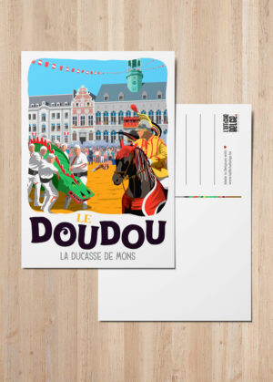 Ansichtkaart Le Doudou, La ducasse de mons