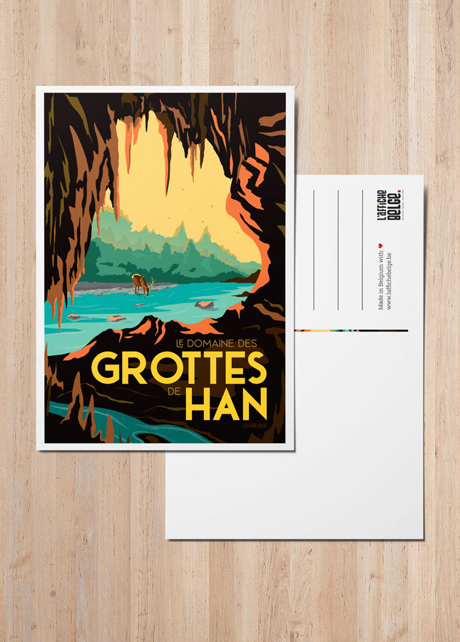 Carte postale le domaine des grottes de han