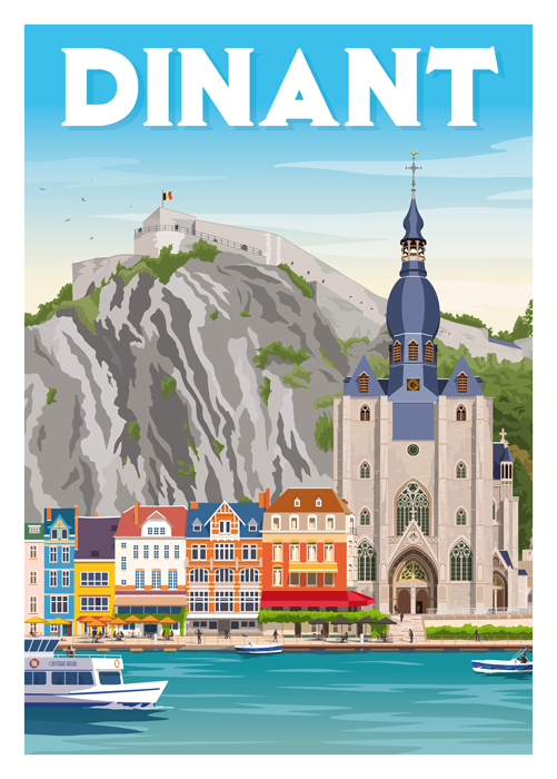 Affiche "Dinant" L'Affiche Belge