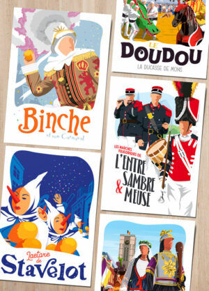 Cartes postales collection folklore belgique