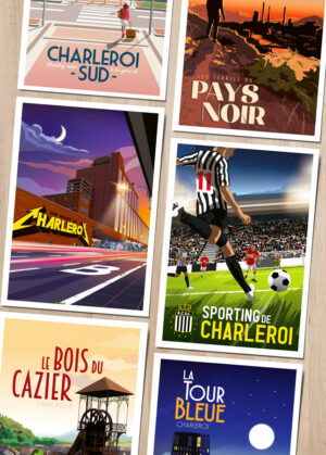 Cartes postales collection pays noir