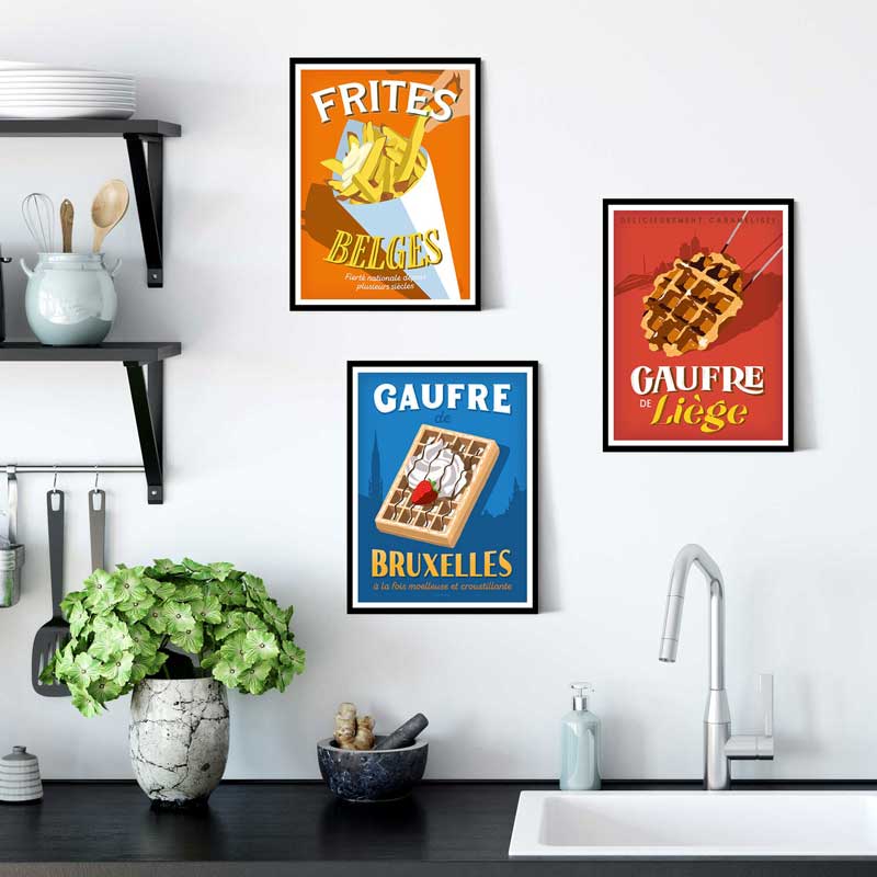 Poster Belgische gastronomie