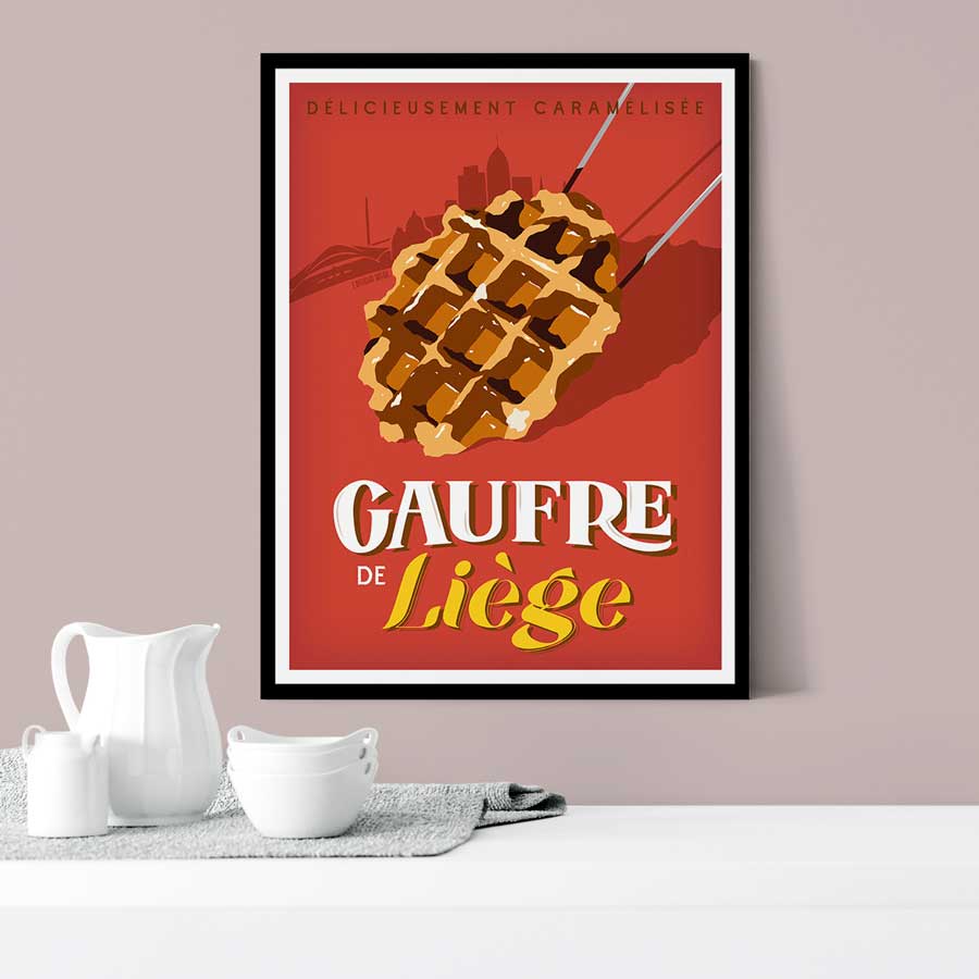 Affiche Gaufre de Liège