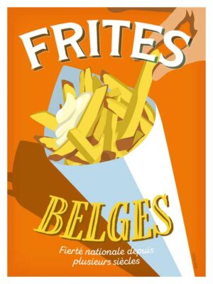 Belgische friet poster