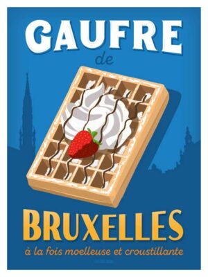 Brusselse wafel poster