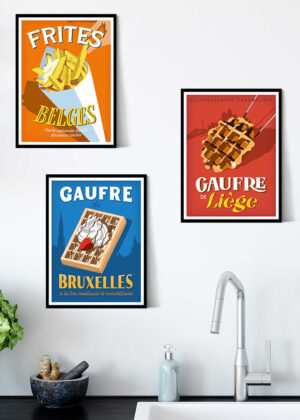 Poster Belgische gastronomie