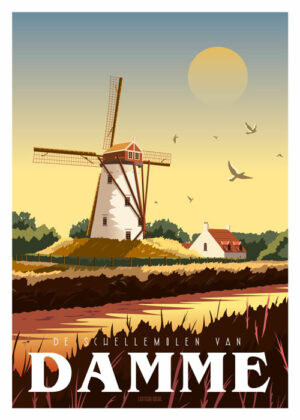 Affiche De schellemolen van Damme