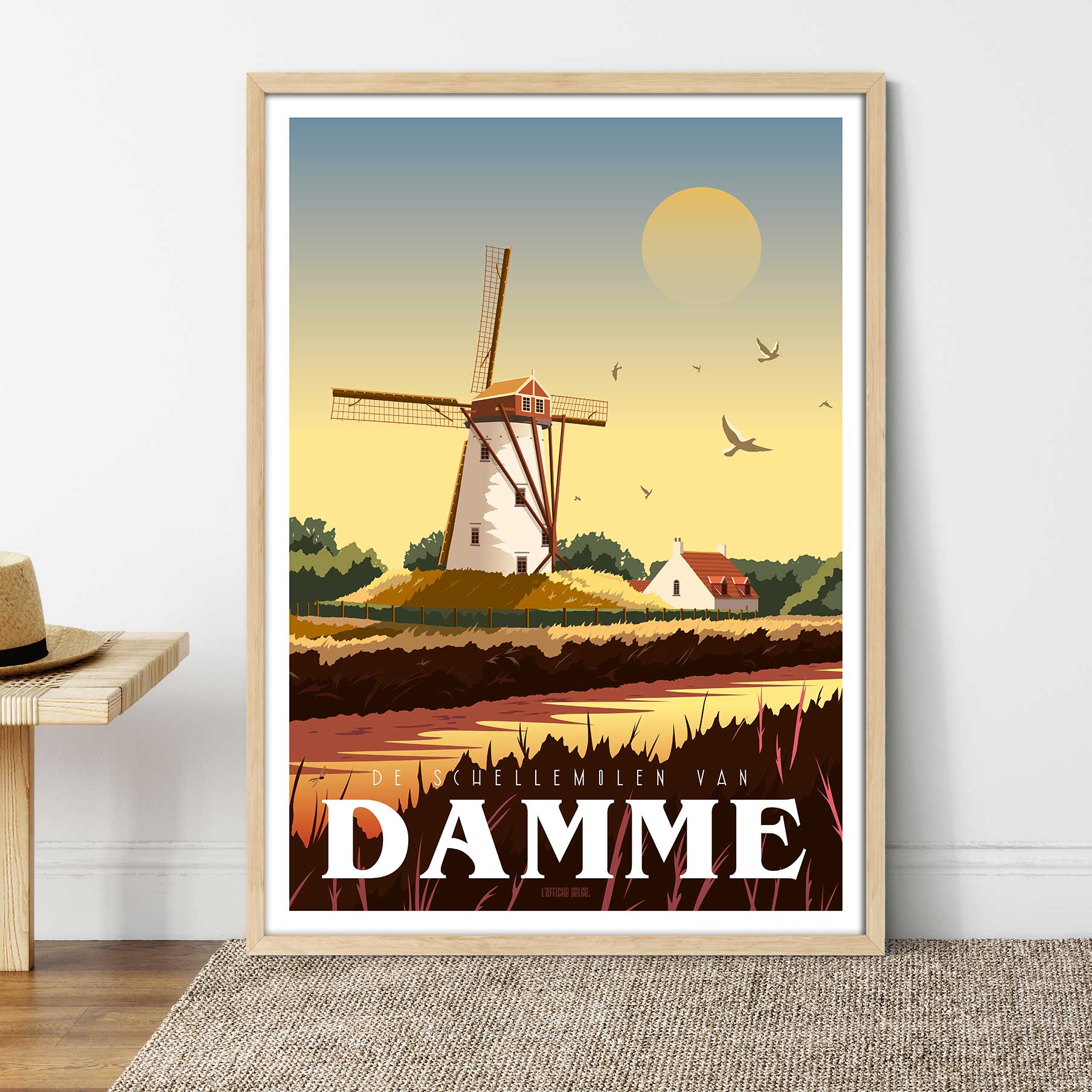 Affiche De schellemolen van Damme