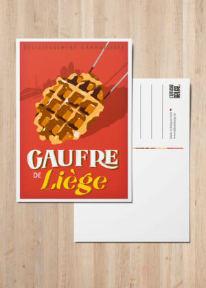 Carte postale Gaufre de Liège