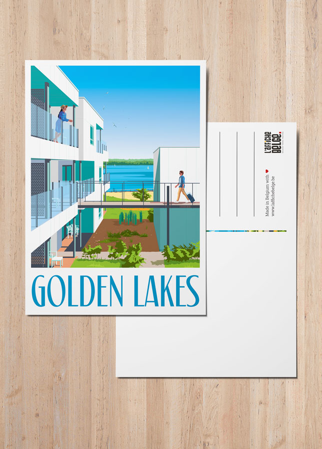 Carte postale Golden Lakes