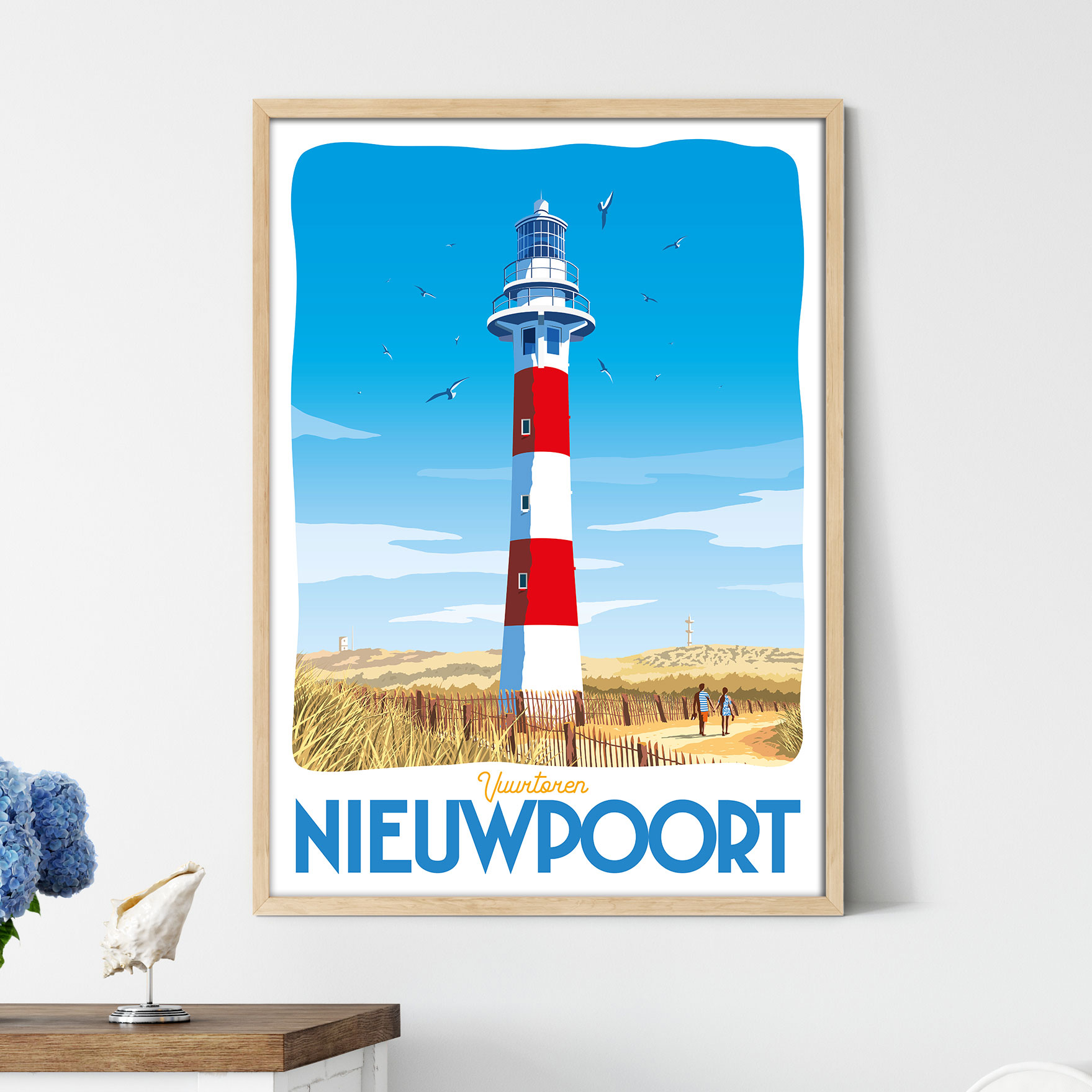 Affiche belgique Nieuwpoort