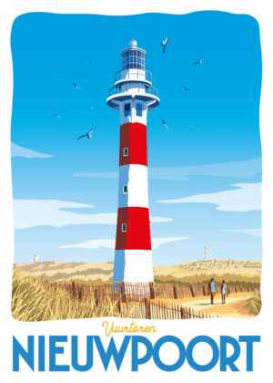 Affiche belgique Nieuwpoort