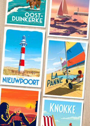 Cartes postales collection cote belge belgique
