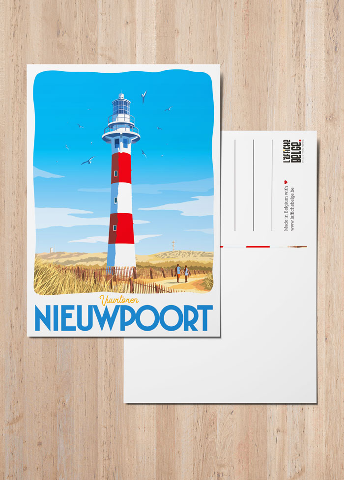 Affiche belgique Nieuwpoort