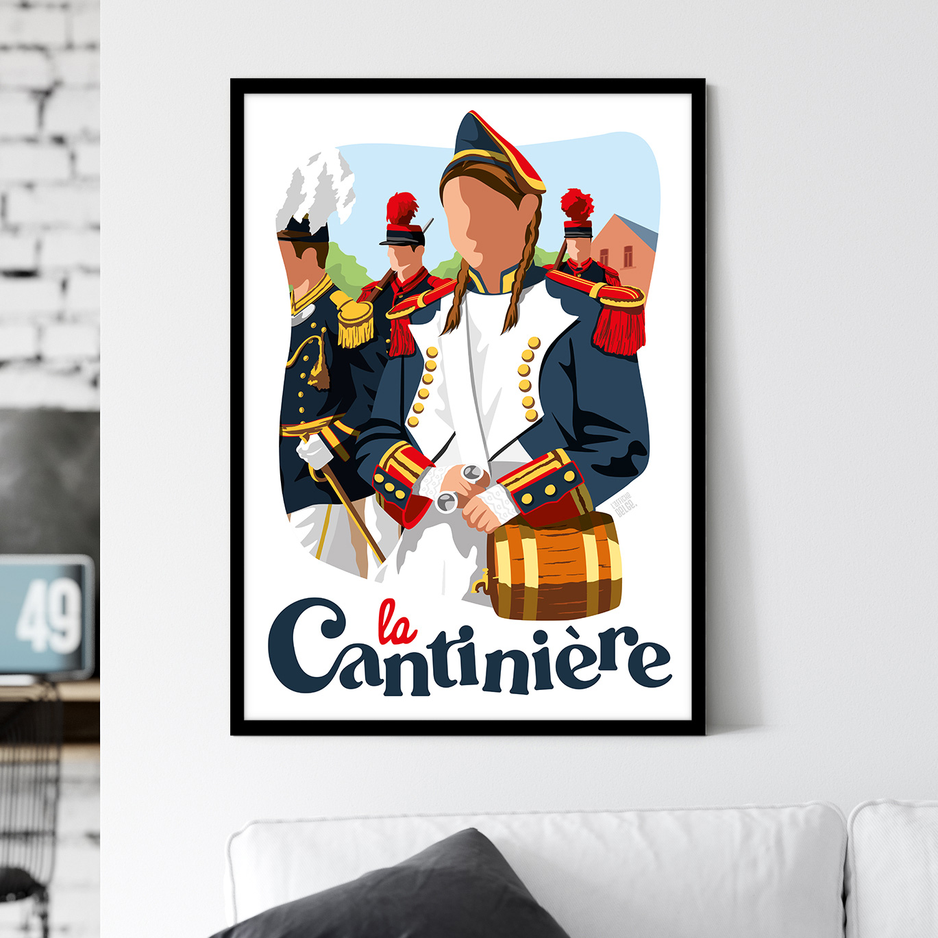 Kantine meisje poster