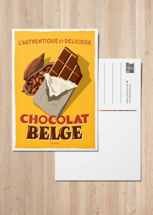 Belgische chocolade postkaart