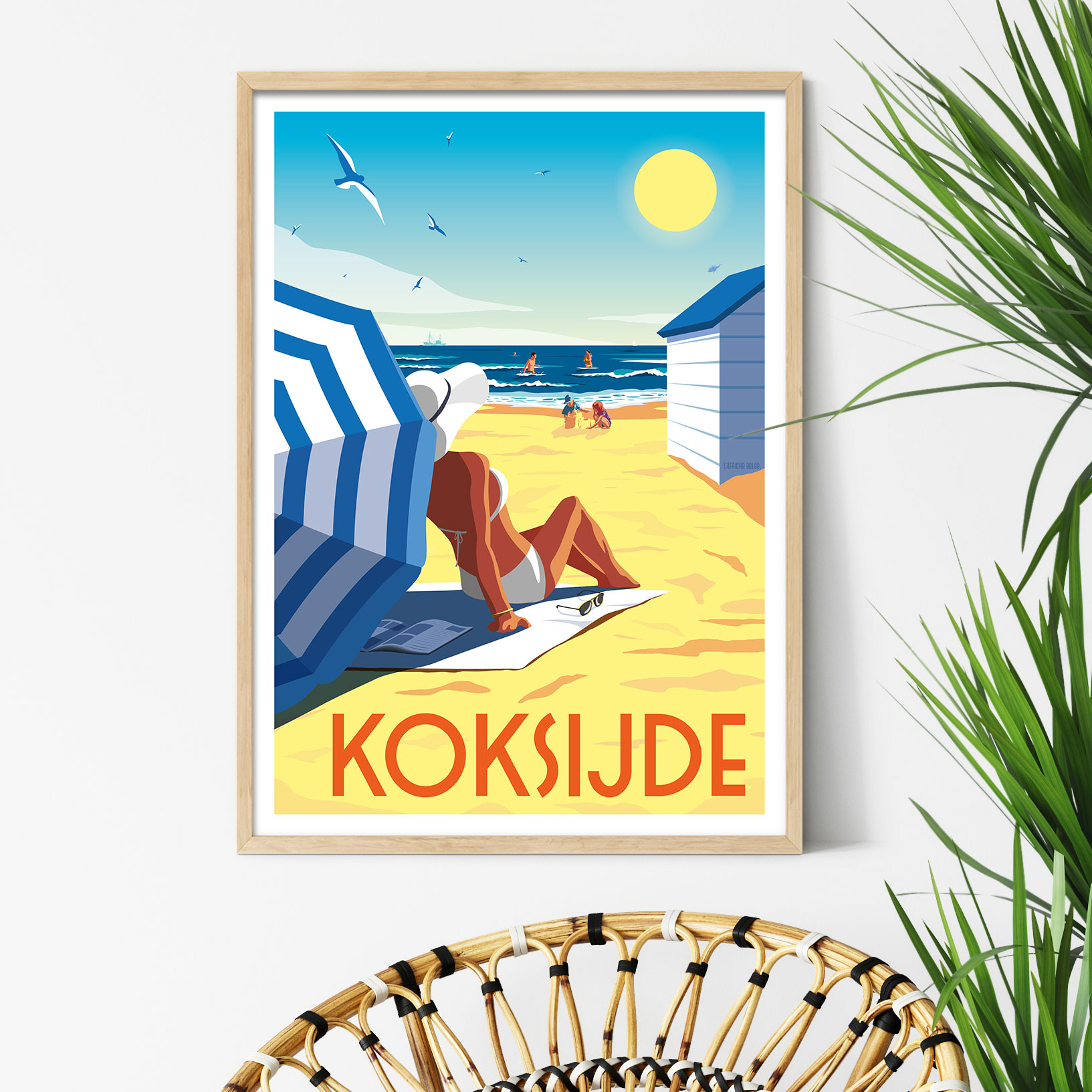 Affiche Koksijde Coxyde