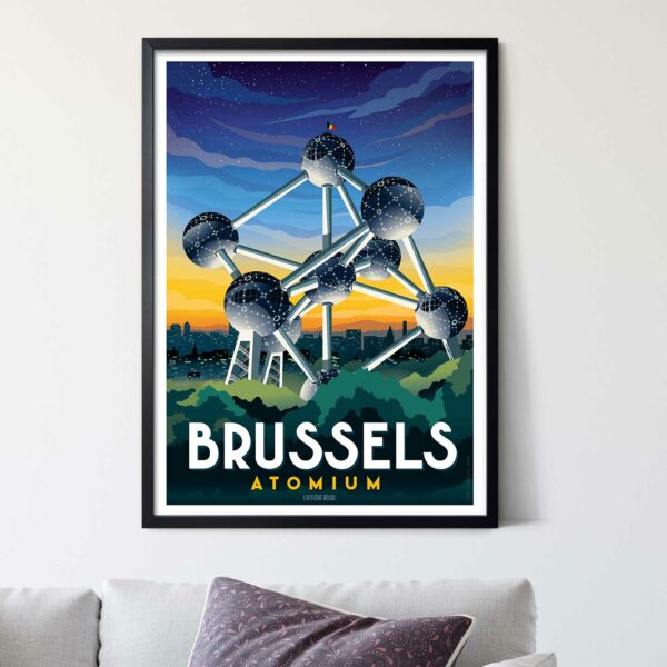 Affiche "Brussels - Atomium"