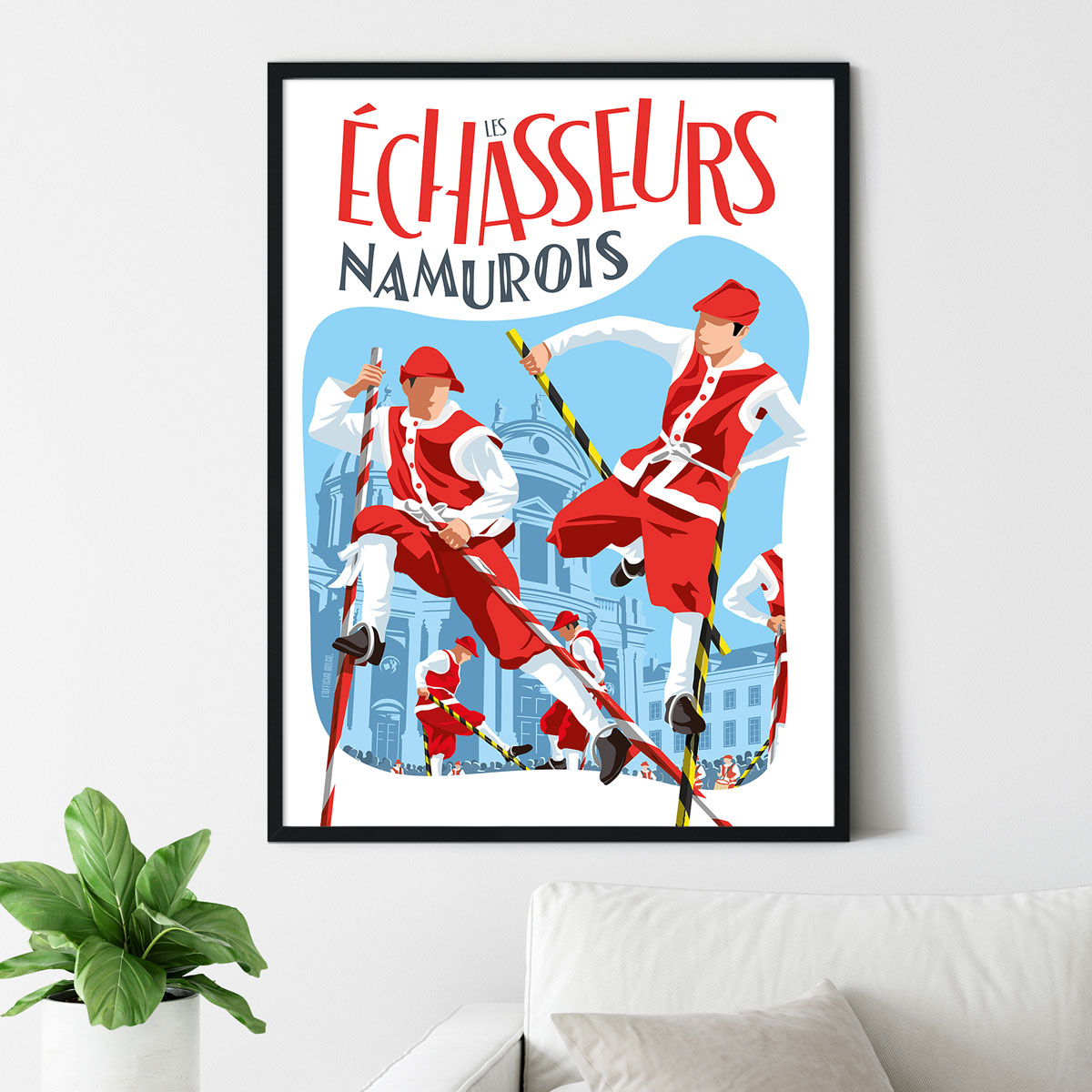 Affiche Les Échasseurs Namurois - Namur