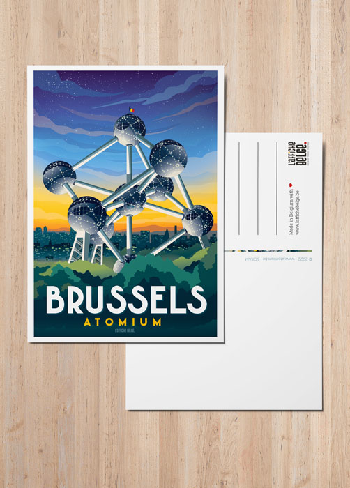 Ansichtkaart "Brussel - Atomium".