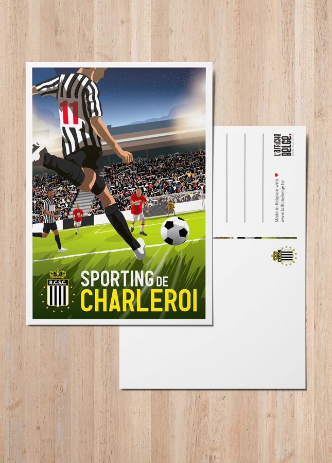 Carte postal sporting de charleroi