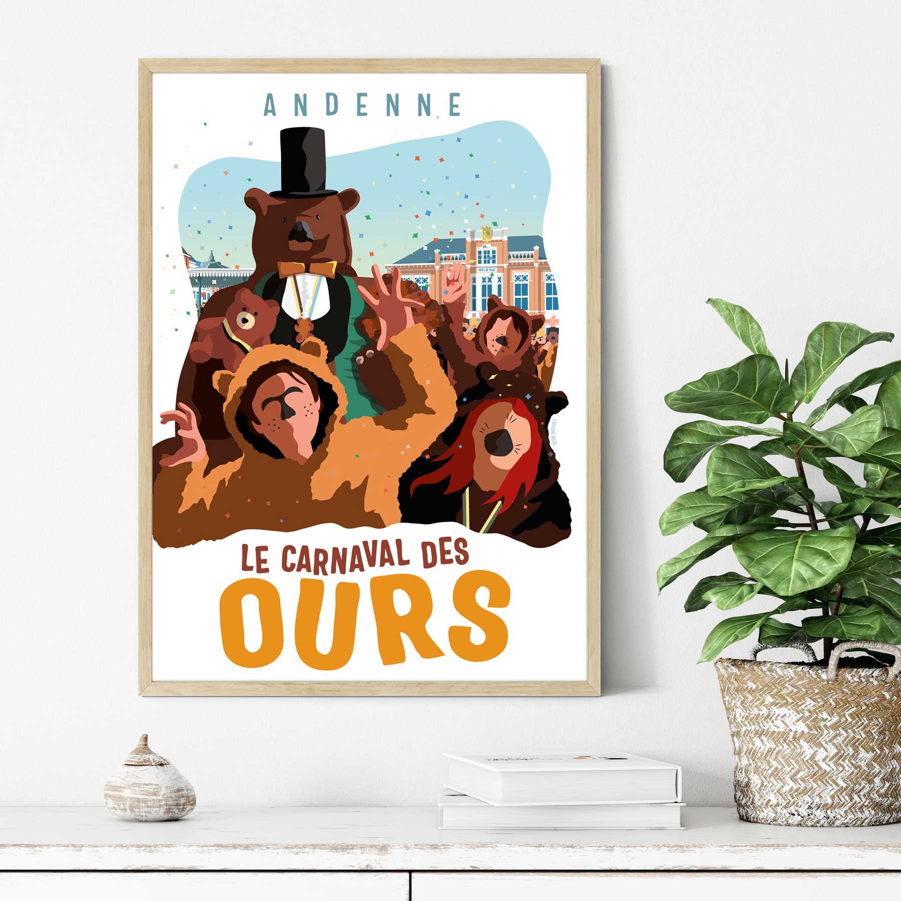 Affiche Andenne Le Carnaval des Ours