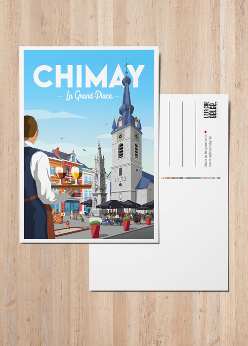 Carte Postale "Chimay, La Grand Place"
