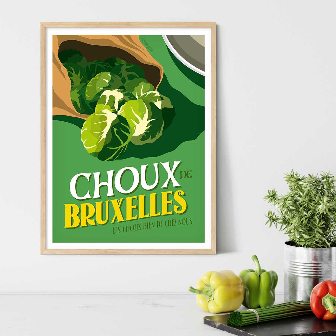 Affiche Choux de Bruxelles