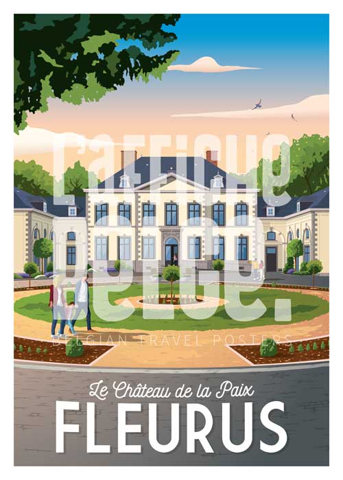 Affiche Fleurus, Le Château de la Paix