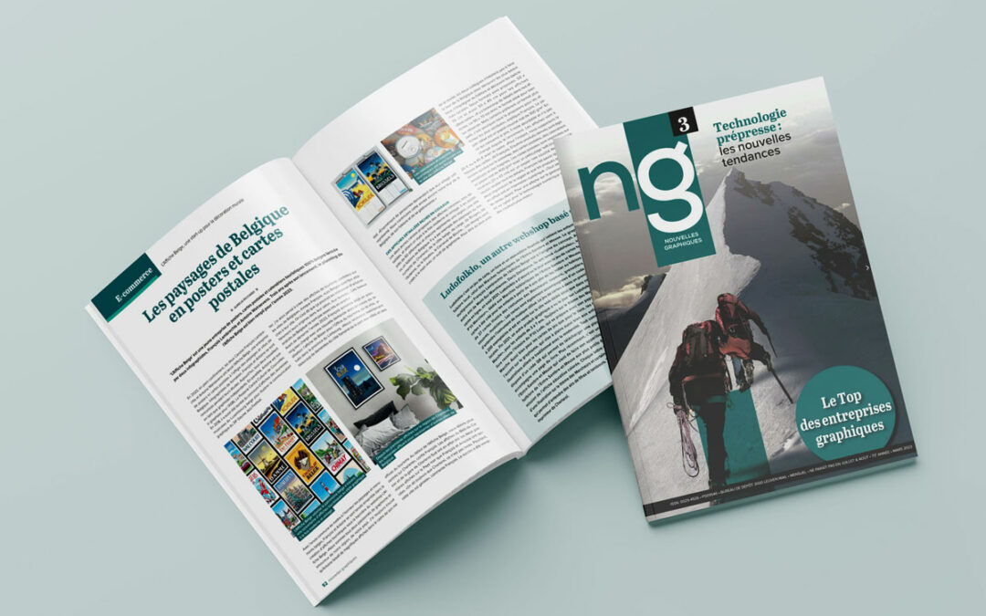 Het gespecialiseerde tijdschrift "Nouvelles Graphiques" heeft een artikel aan ons project gewijd! 