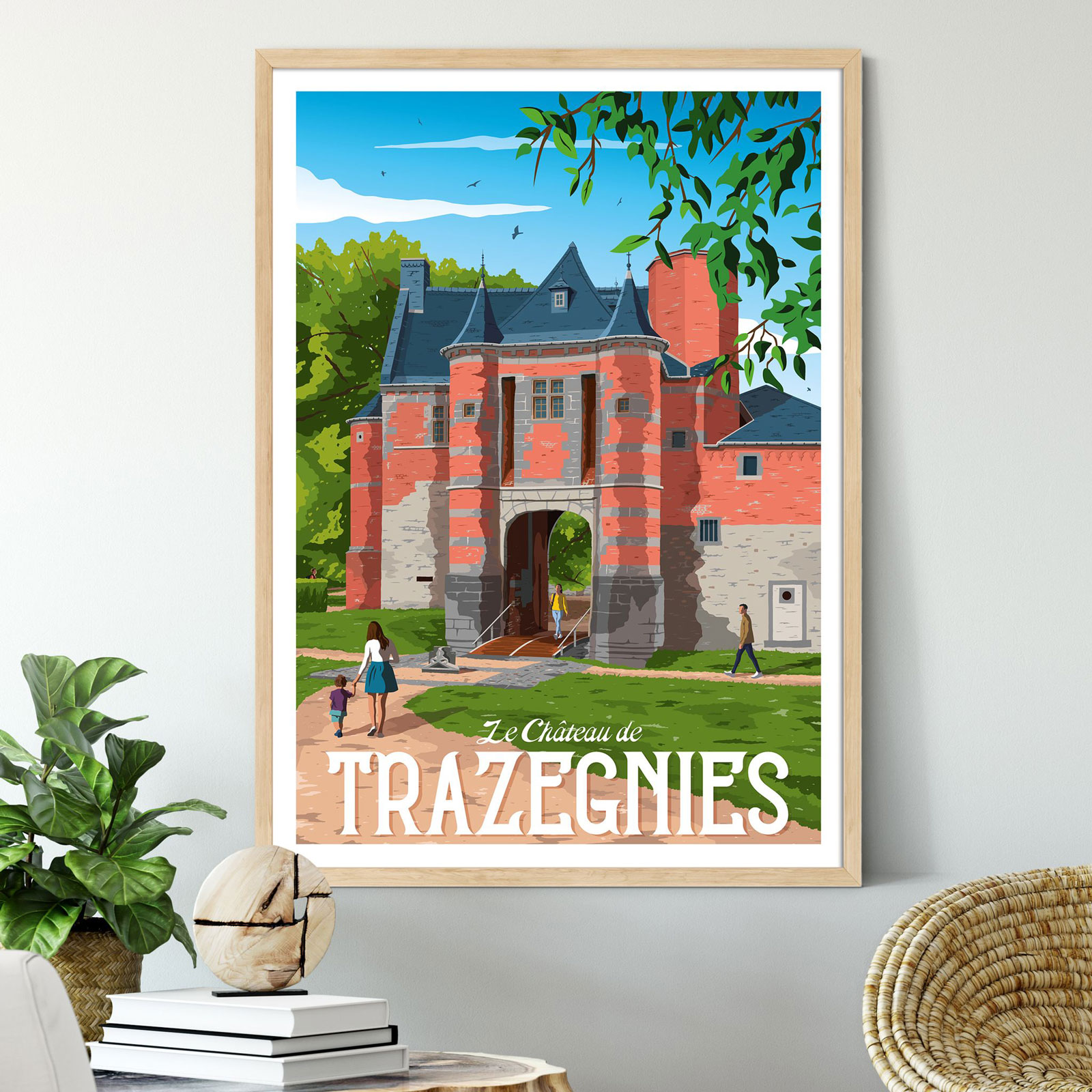 Affiche Kasteel van Trazegnies