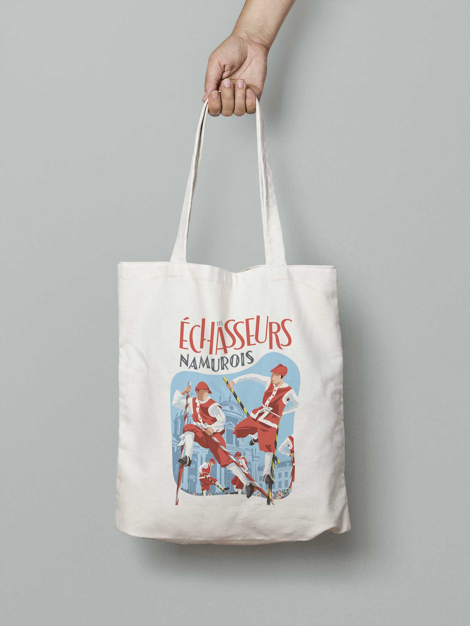 Totebag Les échasseurs Namurois