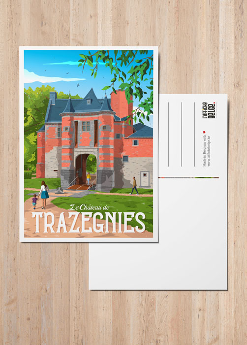 Carte postale Château de trazegnies