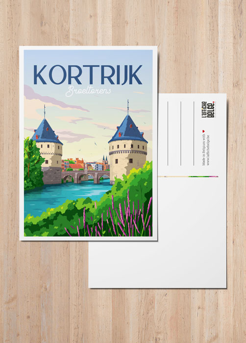 Ansichtkaart Kortrijk Broeltorens / Kortrijk Broeltorens