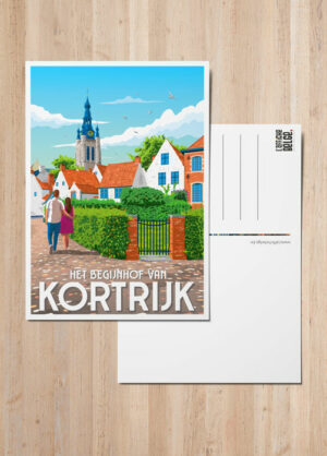 Posgcard Kortrijk - Begijnhof