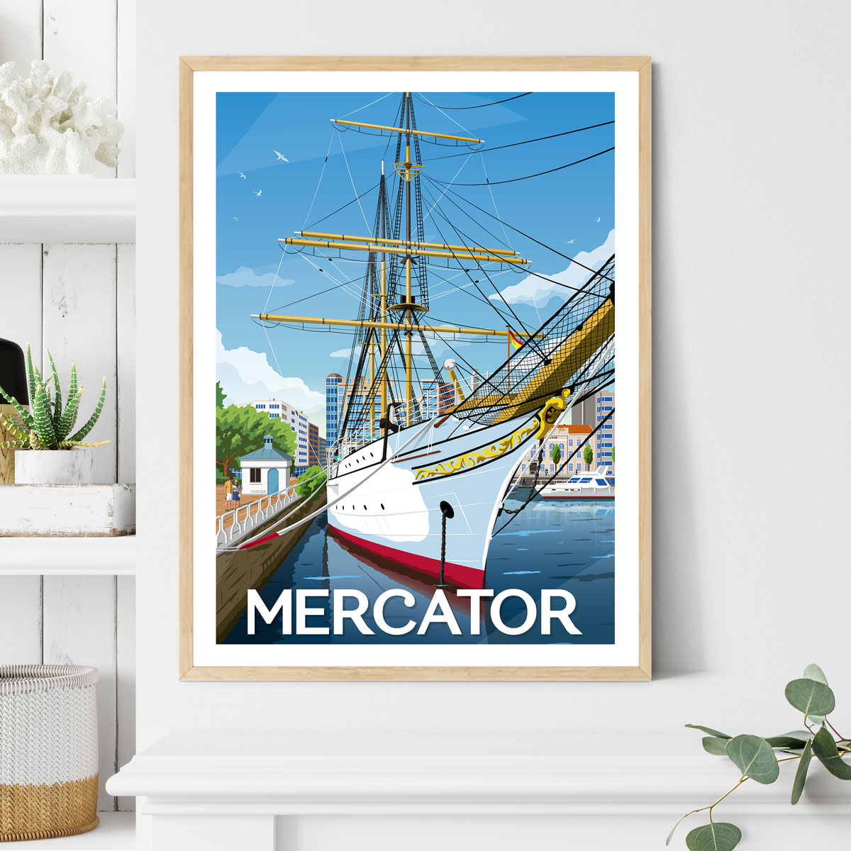 Affiche « Mercator » Poster Mercator Oostende