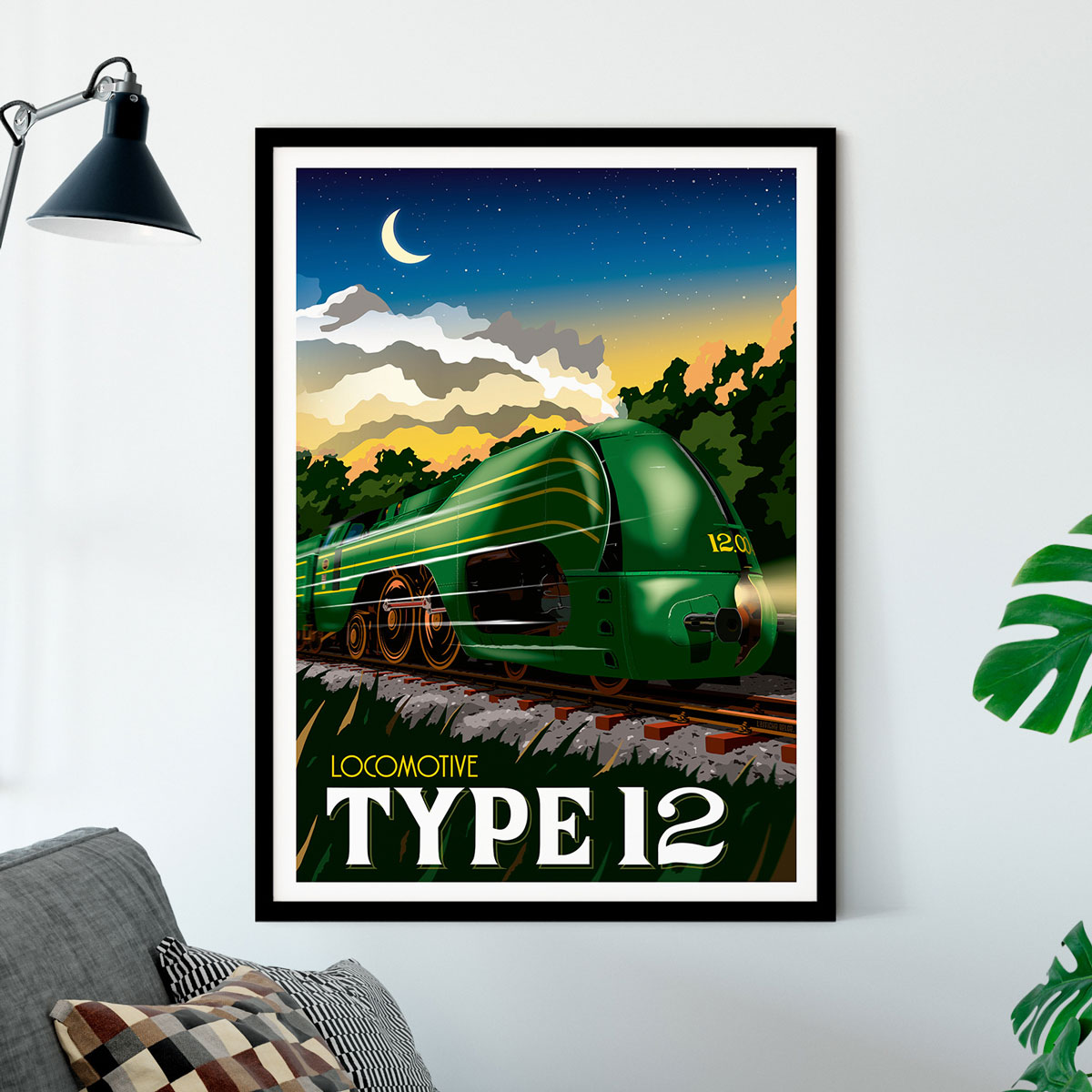 Affiche « Locomotive Type 12 » Affiche Locomotive Type 12