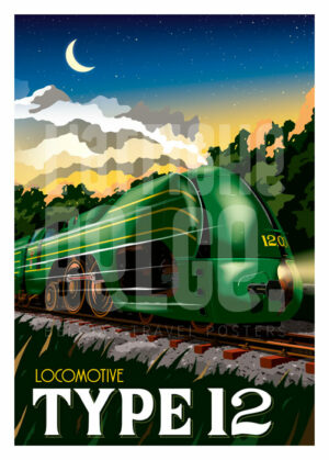 Affiche Locomotive Type 12