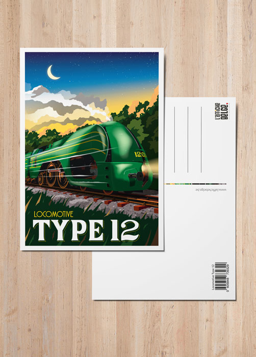 Carte Postale « Locomotive Type 12 » Carte postale Locomotive Type 12