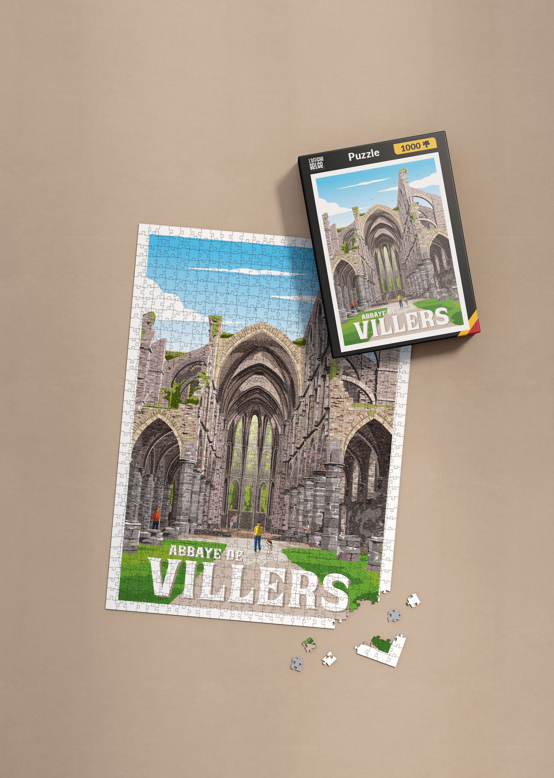 🧩 Nouveau puzzle en exclusivité à l’Abbaye de Villers ! 🏛️