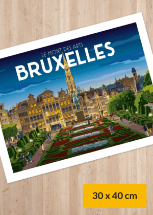 Affiche Mont des Arts 30x40cm