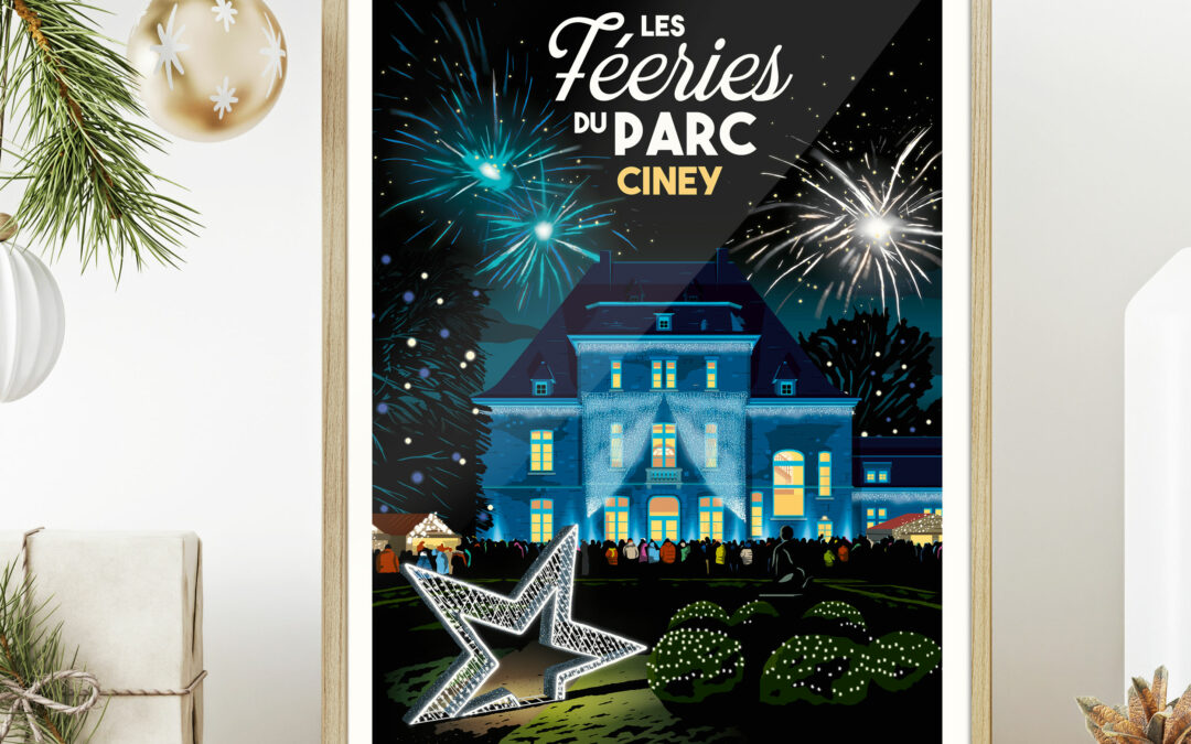 🎄 Une illustration exclusive pour le Marché de Noël de Ciney ! ✨
