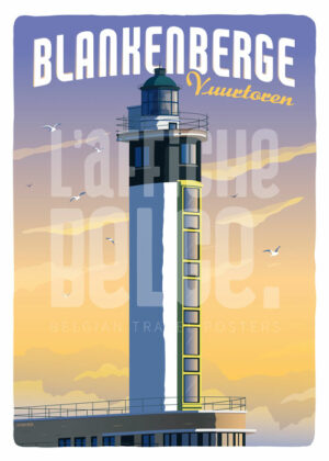 Affiche Blankenberge - Vuurtoren